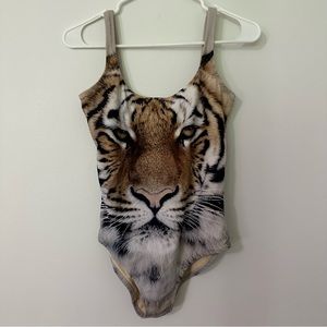 Tiger One Piece Bathingsuit Size M